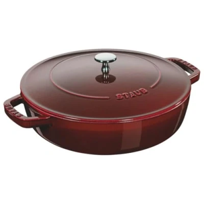 Afbeelding van Staub Bräter mit Chistera, induktionsgeeignet, Gusseisen, Grenadine, 28 cm, 36.1 x 12.6 1 Einheiten