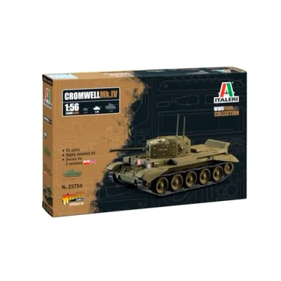 Afbeelding van 1:56 Italeri 25754 Cromwell Mk. IV WWII Tank Plastic Modelbouwpakket