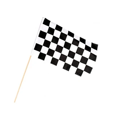 Afbeelding van Boland Polyester zwaaivlag Racing Sport Autosport Racewagen Autorace Finish vlag