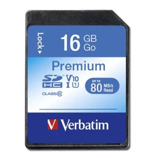 Afbeelding van Verbatim Sdhc Geheugenkaart, Klasse 10, 16 Gb Geheugenkaart