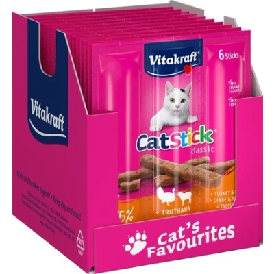 Afbeelding van Vitakraft Cat Stick Mini Kalkoen Met Lam 20X3 STUKS