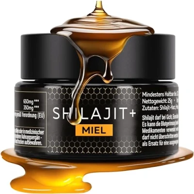 Afbeelding van Shilajit Puur hars met honing 25 g 82% fulvinezuur natuurlijk