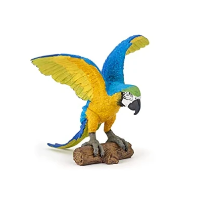 Afbeelding van Papo Verzamelfiguren Papegaai Blauwe vogel Wilde dieren Kinderen meisjes en jongens Vanaf 3 jaar