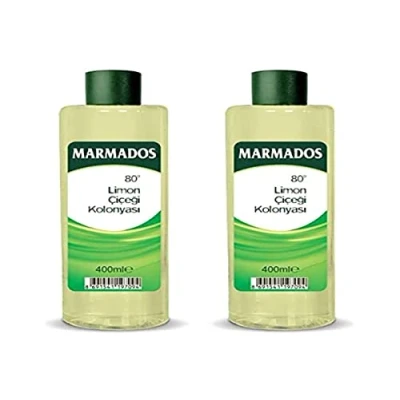 Afbeelding van marmara 2 x 400 ml MARMADOS Limon Kolonya 80 Lemon Eau de Cologne After Shave Scheerverzorging Scheerwater Geurwater met citroengeur