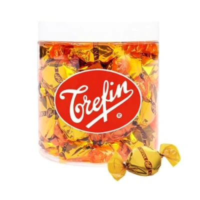 Afbeelding van Trefin Orfina botertoffees nostalgisch snoep in herbruikbare bokaal 350g