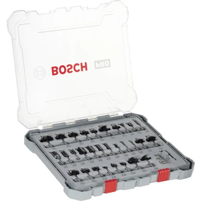Image de BOSCH 2607017474 Jeu de fraises mixtes avec tige 6 mm 30 pièces