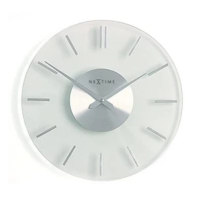 Afbeelding van Nextime Ne 2632 Wandklok Dia. 31 Cm, Glas, Stripe