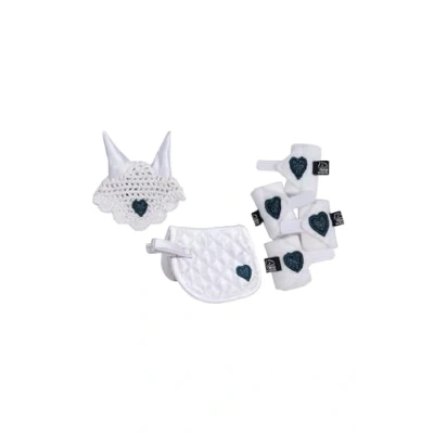 Afbeelding van HKM Knuffel Pony Wedstrijdset Wit/Rood