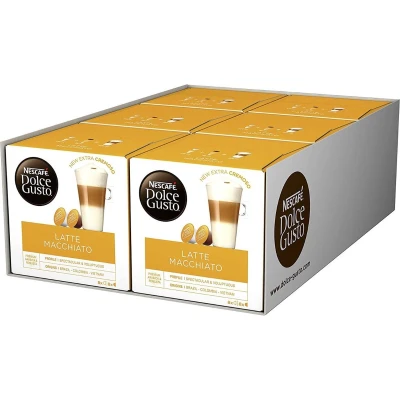 Afbeelding van NESCAFÉ Dolce Gusto Latte Macchiato 96 koffiecups = 6 doosjes van 16 cups