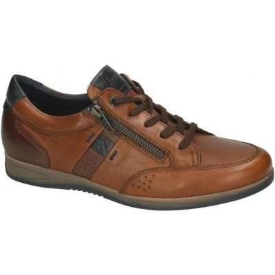 Afbeelding van Fluchos Heren cognac/caramel sneakers maat 42