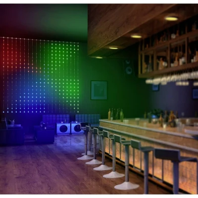Afbeelding van Sygonix Lichtgordijn Binnen 230 V/50 Hz 400 RGB App besturing, Kleurwissel, Dimbaar, Flakkereffect, Timer