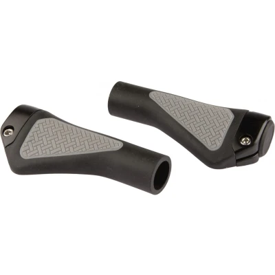 Afbeelding van Handvatpaar Mirage Grips in style #45 132/132 mm met lockring zwart /grijs