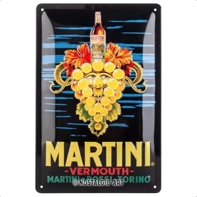 Afbeelding van Wandbord Martini Vermouth 20x30cm