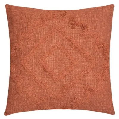 Afbeelding van Atmosphera Inca kussen van getuft katoen, terracotta, 40 x cm