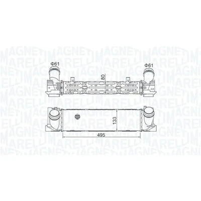 Afbeelding van MAGNETI MARELLI 351319204900 Intercooler BMW: 1 Hatchback, 3 Touring, 4 Gran Coupe