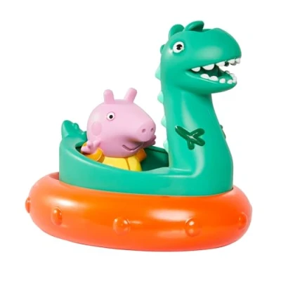 Afbeelding van TOMY Toomies Peppa Pig George&#039;s Dinosaurus Bath Float, Baby Toys, Kids Toys for Water Play, Fun Accessoires voor baby&#039;s en peuters, geschikt 18 maanden, 2, 3 4 jaar oud