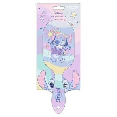 Afbeelding van Ontwar Haarborstel Stitch Lila 100 % ABS
