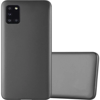 Afbeelding van Cadorabo Hoesje geschikt voor Samsung Galaxy A31 in METALLIC GRIJS Beschermhoes gemaakt van flexibel TPU silicone Case Cover