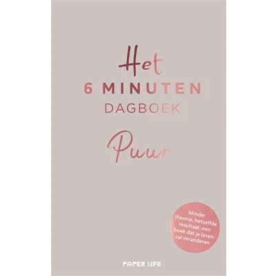 Image de Het 6 minuten dagboek PUUR beige