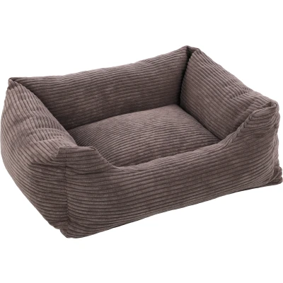 Afbeelding van Flamingo Velluto Mand Honden Rechthoekig+rits Bruin 80x67x22cm 1st 138758