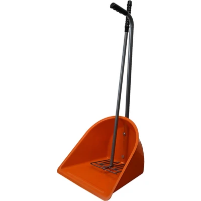 Afbeelding van Mestboy opraapbak 78 cm + hark 85 oranje