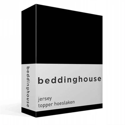 Afbeelding van Beddinghouse Topper Hoeslaken Jersey Black 160 x 200/220