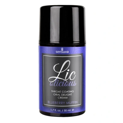 Afbeelding van SENSUVA LIC O LICIOUS ORAL DELIGHT CREAM BLUEBERRY MUFFIN 50ML