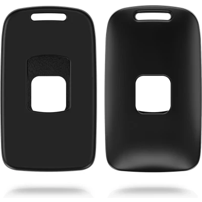 Afbeelding van kwmobile autosleutelhoes geschikt voor Renault 4 knops Smartkey autosleutel (alleen Keyless Go) Harcover sleutelhoes in mat zwart