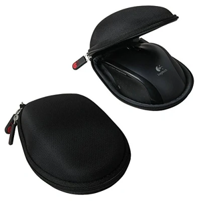 Afbeelding van Hermitshell Harde Opbergtas EVA Cover Beschermhoes en een Karabijnhaak voor Logitech Wireless Marathon Mouse M705