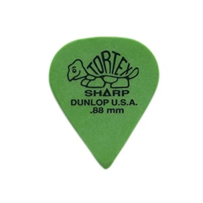 Afbeelding van Jim Dunlop Sharp Tortex Plectrum 0.88 mm 12 pack