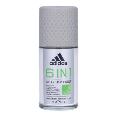 Afbeelding van Adidas 6 in 1 anti perspirant roll on, deodorant on formaat, 50 ml