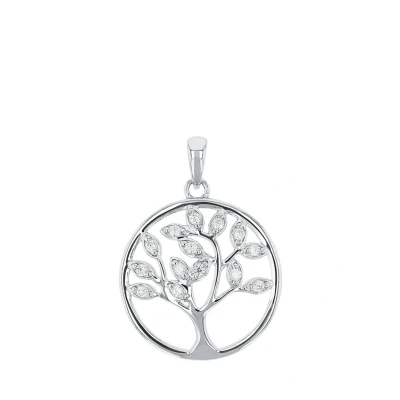 Afbeelding van Amor Dameshanger 925 sterling zilver zirkonia 2 cm met geschenkdoos 2031041 eenheidsmaat zirkonia, Einheitsgröße, zilver,