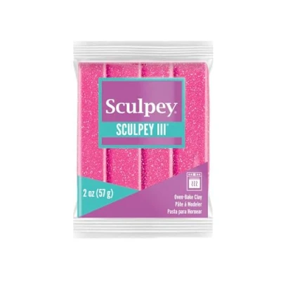 Image de Pâte polymère Sculpey 57 g rose pailleté Artemio