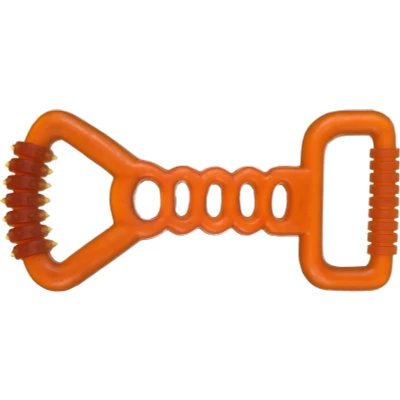 Afbeelding van Flamingo Rubba Speelgoed Honden Hs Rubber Trektuig Bruin 28,5x13,3x3cm 1st 138049