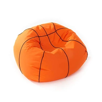 Afbeelding van Lumaland Luxe basketbal zitzak hoogwaardig zitkussen uit de comfortlijn 170 Liter Diameter 70 cm SMALL