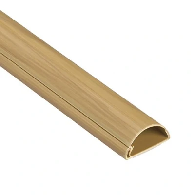 Afbeelding van D Line 1M3015O decoratieve sierlijst van halve cirkel, elektrische goot, kabelgoot, 30 x 15 mm (b h) 1 m lengte, eikeneffect