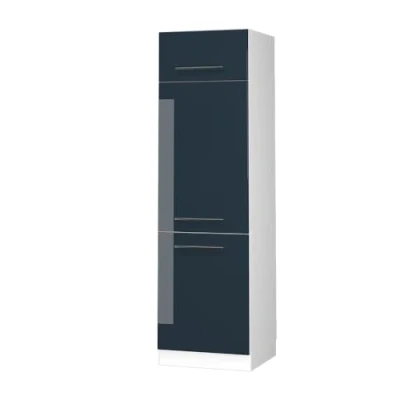 Afbeelding van Vicco Koelkast ombouwkast Fame Line, Donkerblauw hoogglans/Wit, 60 cm
