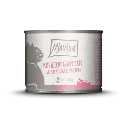 Afbeelding van 6x200g MjAMjAM heerlijke garnalen op sappige kip kattenvoer nat