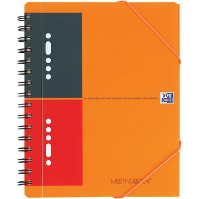 Afbeelding van Spiraalblok Oxford International Meetingbook A5+ lijn 5 stuks