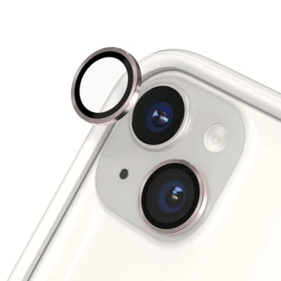 Afbeelding van RHINOSHIELD 9H gehard glas lensbescherming compatibel met [iPhone 15/15 Plus] Schok en krasbestendigheid, hoge helderheid, splinterbescherming, anti condens techn, roze