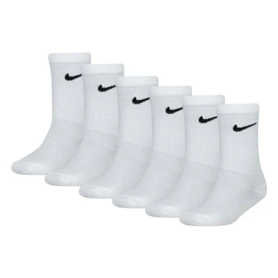 Afbeelding van Nike Sportswear Basic CREW 6 PACK Sokken voor kinderen, Maat: 27 35, White