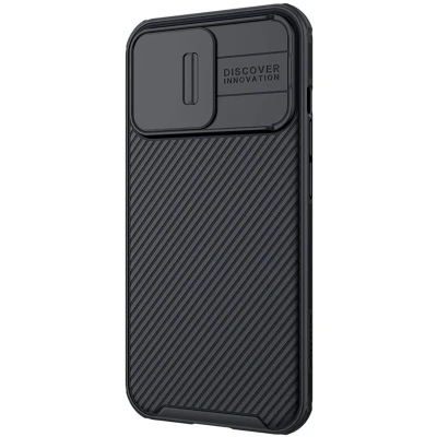 Afbeelding van Telefoonhoesje geschikt voor Apple iPhone 13 Pro CamShield Armor Case Back Cover Zwart