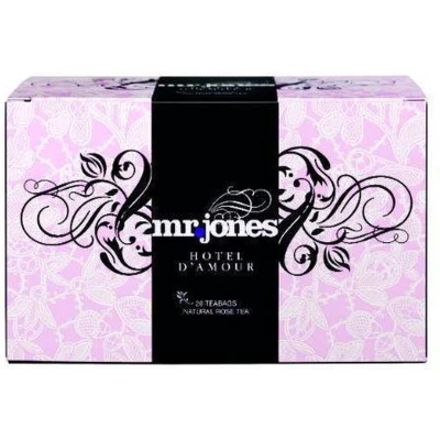 Afbeelding van Mr Jones Hotel D Amour Thee Zakjes 20ZK