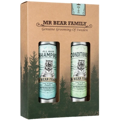 Afbeelding van Mr Bear Family KIT Shampoo &amp; Conditioner Springwood Haarset, Heren, Maat: One Size,