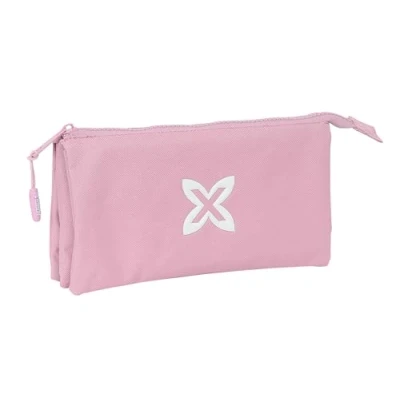 Afbeelding van Pennenetui met 3 vakken Munich Basic Roze 22 x 12 cm