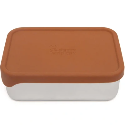 Afbeelding van Petit monkey rvs broodtrommel riley baked clay