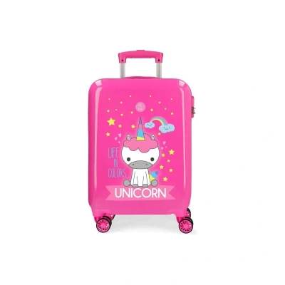Afbeelding van Little me ABS meisjes kinderkoffer 55 cm twister pink