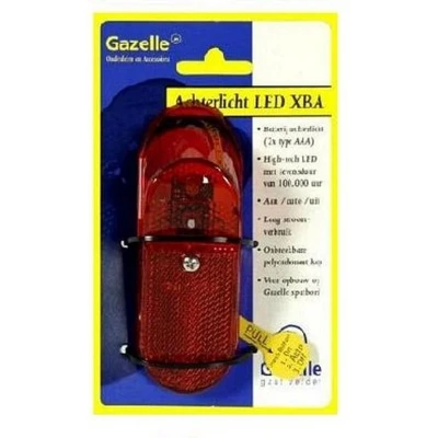 Afbeelding van Achterlicht Gazelle Spanninga Led XBA met batterij