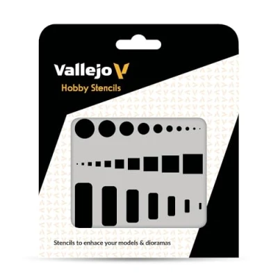 Afbeelding van Vallejo ST AIR003 Air Markers sjabloon voor vleugeldeur, 125 x mm