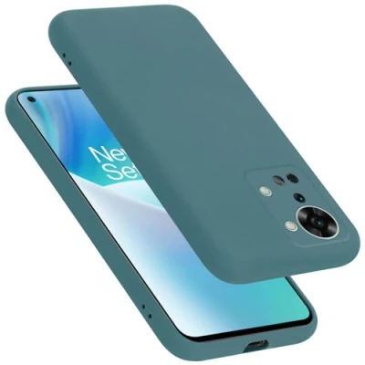 Afbeelding van Cadorabo Hoesje geschikt voor OnePlus Nord 2T in LIQUID GROEN Beschermhoes gemaakt van flexibel TPU silicone Case Cover